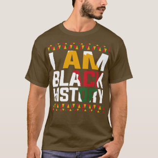 Ik ben Zwarte Geschiedenis Zwarte Maand & Pride Gi T-shirt