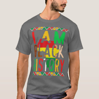 Ik ben Zwarte Geschiedenis Zwarte Maand & Pride Gi T-shirt