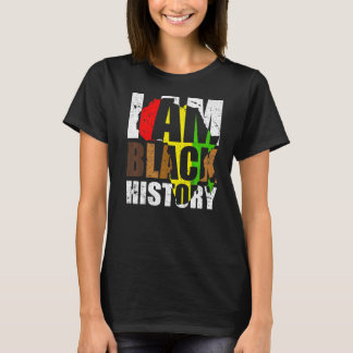 Ik ben zwarte geschiedenismaand 2023 Afrikaanse Am T-shirt