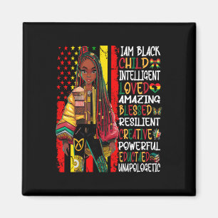 Ik ben Zwarte Kinder Geschiedenis Maand Afro-Ameri Magneet