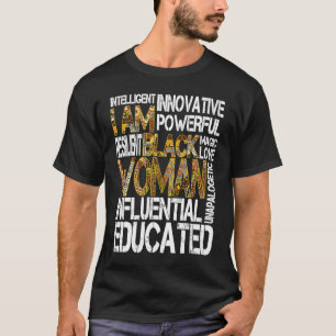 Ik Ben Zwarte Vrouw Zwarte Geschiedenis Maand Afri T-shirt