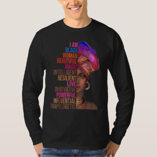 Ik Ben Zwarte Vrouw Zwarte Geschiedenis Maand Koni T-shirt