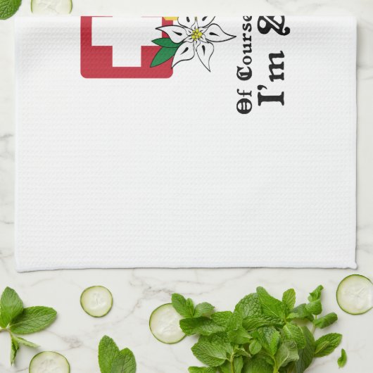 Ik ben Zwitsers! Theedoek (Gevouwen)