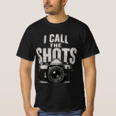 Ik bepaal de shots Vintage camera T-shirt (Voorkant)