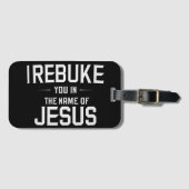 Ik berisp u in de naam van Jezus Bagagelabel (Voorkant (horizontaal))