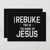 Ik berisp u in de naam van Jezus Briefkaart (Voorkant / Achterkant)