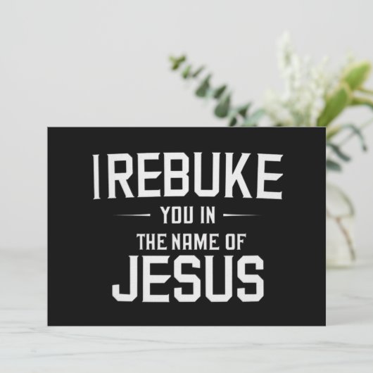 Ik berisp u in de naam van Jezus Kaart (Staand voorkant)