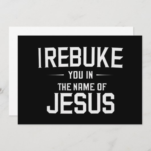 Ik berisp u in de naam van Jezus Kaart (Voorkant / Achterkant)