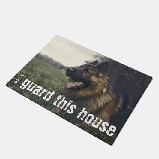 Ik bescherm dit Huis op maat van foto's door foto' Deurmat (Schuin)