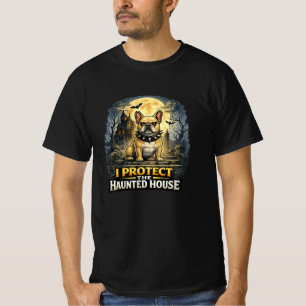Ik Bescherm Het Geheime Huis Franse Bulldog Hallow T-shirt