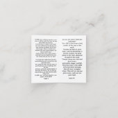 "Ik beschouw uw hemelen" (Schrift) Klantenkaartje (Binnenkant ongevouwen)