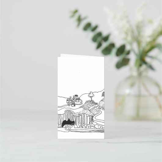 "Ik beschouw uw hemelen" (Schrift) Klantenkaartje (Achterkant)