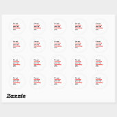 Ik beschrijf je ronde sticker (Vel)