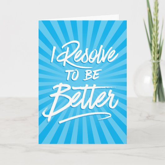 Ik Besluit Beter Te Zijn Kaart (Voorkant)