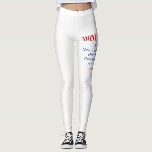 Ik besluit tot ... . . Bereiken Leggings (Voorkant)
