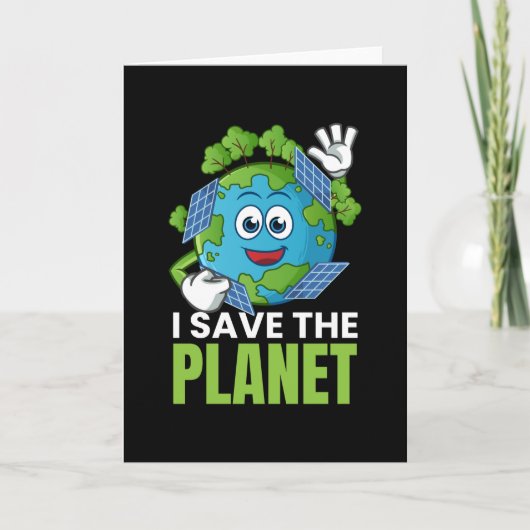 Ik bespaar de planeet fotovoltaïsche zonne-energie kaart (Voorkant)