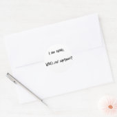 Ik bespaar dieren ronde sticker (Envelop)
