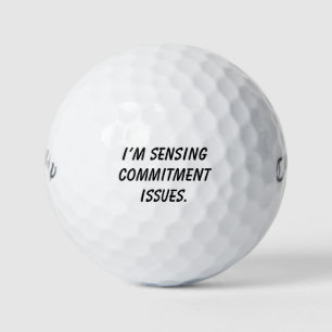 'Ik bespeur relatieproblemen.' Humor Toernooi Golfballen