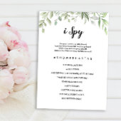 Ik bespioneer weddenschappen of Vrijgezellenfeest Kaart