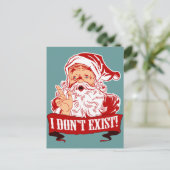 Ik besta niet, kerstman feestdagenkaart (Staand voorkant)