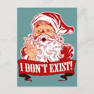 Ik besta niet, kerstman feestdagenkaart