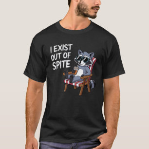Ik besta uit ondanks grappige wasbeer zonnebrillen t-shirt