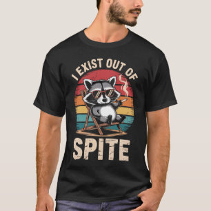 Ik Besta Uit Wrok Grappige Wasbeer Vintage T-shirt