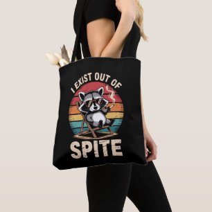 Ik Besta Uit Wrok Grappige Wasbeer Vintage Tote Bag