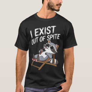 Ik besta uit wrok wasbeer voor mannen en vrouwen t-shirt