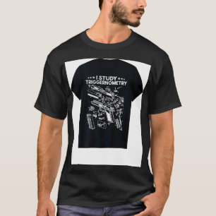 Ik bestudeer triggernometry Pistool op rugleuning  T-shirt