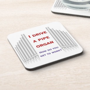 Ik bestuur een pijporgel kurk coaster bier onderzetter