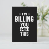 Ik betaal je hiervoor RSVP kaartje (Staand voorkant)