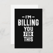 Ik betaal je hiervoor RSVP kaartje (Voorkant / Achterkant)