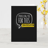 Ik betaal je voor deze advocatenwet kaart (Gele Bloem)