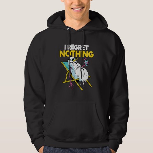 Ik betreur het dat Snowball Snowman Sneeuwt... Hoodie (Voorkant)