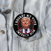 Ik betreur mijn stem, anti-Donald Trump Button (In situ)