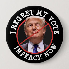 Ik betreur mijn stem, anti-Donald Trump Button