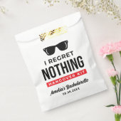 Ik betreur niets Bachelorette Party Hangover Kit Bedankzakje (Gezegeld)