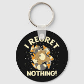Ik betreur niets van Raccoon Lover Trash Panda Sleutelhanger (Voorkant)