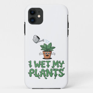 Ik bevochtig mijn Planten - Grappig tuinontwerp Case-Mate iPhone Case