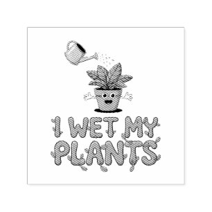 Ik bevochtig mijn Planten - Grappig tuinontwerp Zelfinktende Stempel