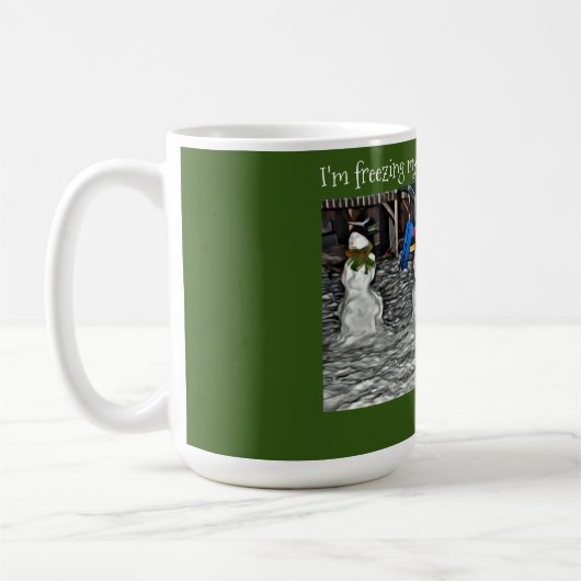 Ik bevriezing m'n snoepbels van sneeuw koffiemok (Links)