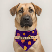 Ik bewaak de traktaties - Paarse Polka Dot Kostuum