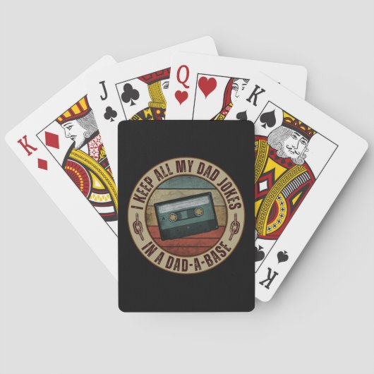 Ik bewaar al mijn vadergrappen in een vaderdatabas pokerkaarten (Achterkant)