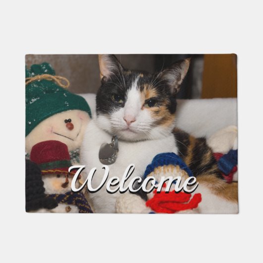 Ik bewaar een Calico Welkom Doormat Deurmat (Voorkant)