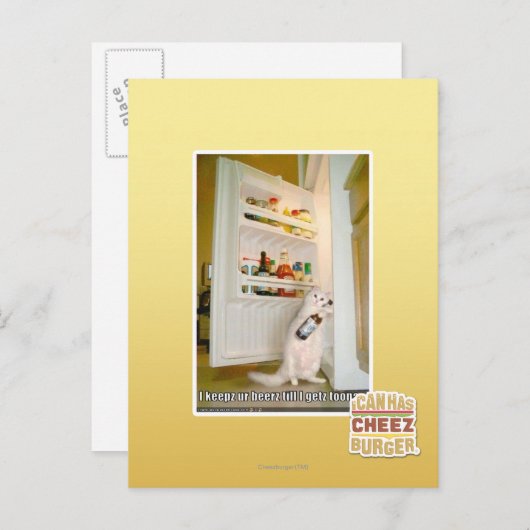 Ik bewaar onze bieren briefkaart (Voorkant / Achterkant)