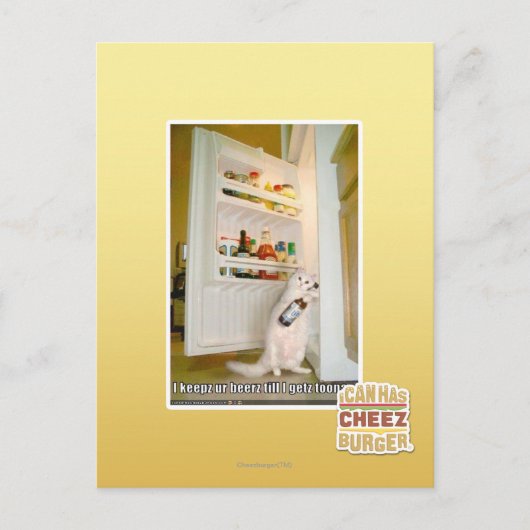 Ik bewaar onze bieren briefkaart (Voorkant)