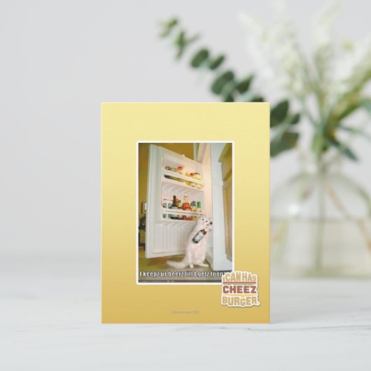 Ik bewaar onze bieren briefkaart (Staand voorkant)