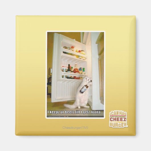 Ik bewaar onze bieren magneet (Voorkant)