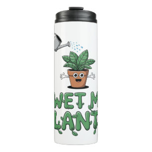 Ik Bewater Mijn Planten - Grappig Tuinontwerp Thermosbeker